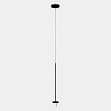 pendant luminaire INVISIBLE SINGLE ADJUSTABLE LED IP20, black dimmable