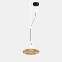 pendant luminaire PLAT SURFACE (PHASE) with shade, CCT Switch, adjustable, with diffuser IP20, black dimmable