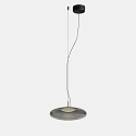 pendant luminaire PLAT SURFACE (LIGHT FOR LIFE) with shade, CCT Switch, adjustable, with diffuser IP20, black dimmable