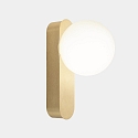 LEDS C4 mirror luminaire PERLINA WALL IP switchable IP44, gold matt