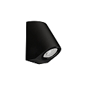 wall luminaire EKO SINGLE EMISSION INCLINED LED 1 flame, rigid, inclined IP66, black dimmable