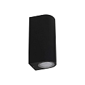 wall luminaire EKO DOUBLE EMISSION LED up / down, 2 flames, rigid IP66, black dimmable