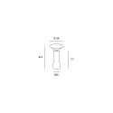 table lamp COCKTAIL LED with touch dimmer, conical IP20, black dimmable
