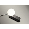 table lamp PERLINA TABLE with USB connection, CCT Switch, with plug, with touch dimmer IP20, black dimmable