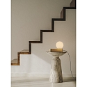 LEDS C4 table lamp PERLINA TABLE with USB connection, CCT Switch, with plug, with touch dimmer IP20, gold matt dimmable