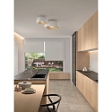 LEDS C4 wall and ceiling luminaire MISO Ø 433MM E27 IP20, white matt dimmable
