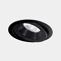 ceiling recessed luminaire DAKO ADJUSTABLE 200MM swivelling, incl. LED driver, switchable IP66, black 