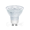 LED glass reflector lamp, GU10, 5W 3000K 350lm 38�, dimmable