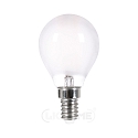 LED drop shape filament lamp P45, E14, 4.5W 2700K 470lm, frosted