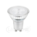LED PAR16 glass reflector lamp, GU10, 7W 3000K 540lm 38�, dimmable