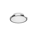 Ceiling luminaire DISK-1, 1-flame, IP44, � 14.5cm, CCT, incl. GX53 8W 2700K/4000K 650lm, chrome