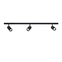 1-phase spot DESIGNLINE TUBE KIT set of 3 GU10, black