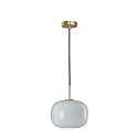 pendant luminaire CUSCINO MEDIUM E27 IP20, brass, black
