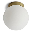 wall and ceiling luminaire PALLA SINGLE IP44, brass dimmable