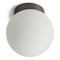 wall and ceiling luminaire PALLA SINGLE IP44, titanium dimmable