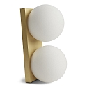 wall and ceiling luminaire PALLA DOUBLE IP20, brass dimmable
