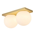 wall and ceiling luminaire PALLA DOUBLE IP20, brass dimmable