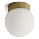wall and ceiling luminaire PALLA MINI IP44, brass dimmable