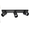 Lumexx ceiling luminaire SPOTON 3 3 flames GU10 IP20, black