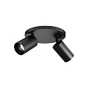 ceiling luminaire SPOTON CIRCLE 2 2 flames GU10 IP20, black