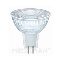 LED MR16 glass reflector lamp, 12V AC, GU5.3, 3.7W 2800K 270lm 36�