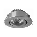 Recessed LED spot RICO DTW HR, IP44, 6W 1800-3000K 500lm 36�, CRi> 90, swiveling, dim2warm, brushed nickel