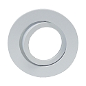 Recessed ring DECOCLIC, round, IP20, opening � 6.8cm, 230V / 12V, swiveling, incl. GU10- and GU5.3 socket, white