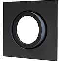 Megatron recessed housing DECOCLIC 68MM / GU10 + GU5.3 square, swivelling, black matt