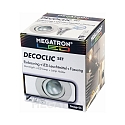 Recessed ring set DECOCLIC, round, opening � 6.8cm, incl. socket + MM26622, white