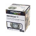 Recessed ring set DECOCLIC, round, opening � 6.8cm, incl. socket + MM26622, brushed iron