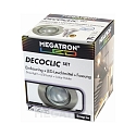 Recessed ring set DECOCLIC, round, opening � 6.8cm, incl. socket + MM26642 (dimmable), brushed iron