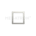 Decorative cover for PANO DIM CCT SQUARE, brushed steel, for 21.9 x 21.9cm (MT76116)
