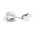 ceiling recessed luminaire FILA DALI FR 90� � 172MM round, rigid, DALI controllable, switchable IP54, white matt 
