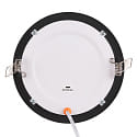 nobil� recessed downlight LED PANEL FLAT 145 R SCCT MP round, CCT Switch, switchable, multipower IP44, black 