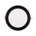 recessed downlight LED PANEL FLAT 170 R SCCT DIM C round, CCT Switch IP44, black dimmable