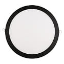 recessed downlight LED PANEL FLAT 300 R SCCT DIM C round, CCT Switch IP44, black dimmable