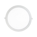 recessed downlight LED PANEL FLAT 300 R 830 350MA PRISM round, UGR < 19, excl. LED driver IP20, mat, titanium dimmable