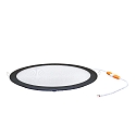 recessed downlight LED PANEL FLAT 300 R SCCT 350MA PRISM round, CCT Switch, UGR < 19, excl. LED driver IP20, black dimmable