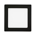 surface downlight LED PANEL FLAT 170 Q SCCT DIM square, CCT Switch IP44, black dimmable