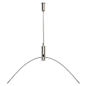 Y-rope suspension uni for LED PANEL (1 Stk.), 200cm, variable height, steel, gray