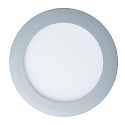 recessed downlight LED PANEL FLAT 190 R DTW 350MA OPAL round, Dim-To-Warm, excl. LED driver IP20, mat, titanium dimmable