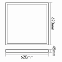 nobil� LED panel square, 14/20/30W 1900-4230lm 3000/4000/6500K CRI >80