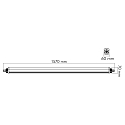 nobil� damp-proof luminaire 150 IP65, grey 