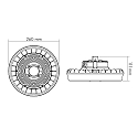 nobil� hall spot F260 SI round LED IP65, black 