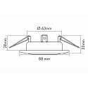 nobil� Recessed spot DOWNLIGHT C 3830, � 8.8cm, swiveling, black chrome