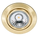 Recessed spot DOWNLIGHT C 3830, � 8.8cm, swiveling, brushed brass