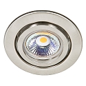 Recessed spot DOWNLIGHT C 3840, � 7cm, swiveling, brushed nickel