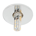 Recessed luminaire for starry sky C 392, � 4cm, G4, chrome