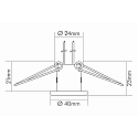 nobil� Recessed luminaire for starry sky C 392, � 4cm, G4, stainless steel