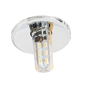 Recessed luminaire for starry sky C 411, � 3cm, G4, chrome